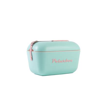 POLARBOX POP 20 Litrów - kolor Turkusowy (Verde Aqua) pasek Rose